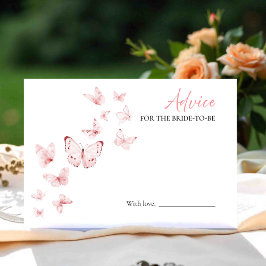 Consejo de ducha de mariposa para la tarjeta de no