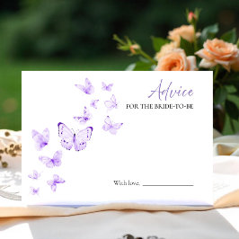 Consejo de ducha de mariposa para la tarjeta de no