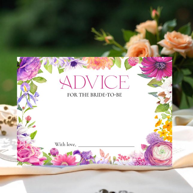 Consejo de ducha de novia floral para la tarjeta d (Subido por el creador)