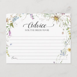 Consejo De Flores Silvestres Para La Tarjeta De No