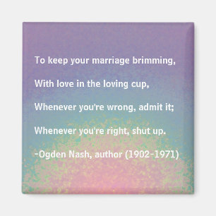 Consejo de la boda - imán