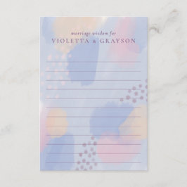 Consejo de Matrimonio de Arte Moderno Pastel Azul