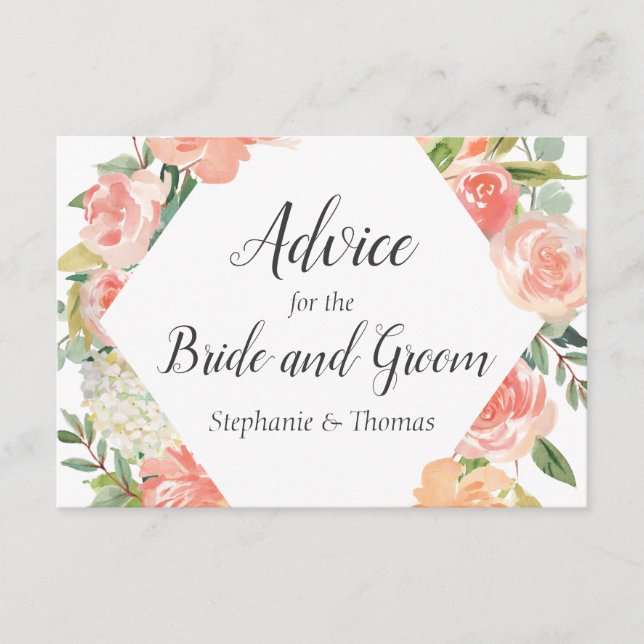 Consejo de Medley Floral de Peach para Novia y Gro (Anverso)