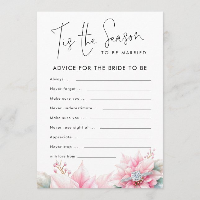 Consejo de navidades para tarjeta de juego Bride B (Anverso)