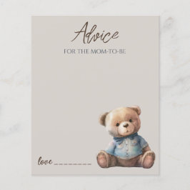 Consejo de Oso Cute para la tarjeta de mamá