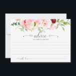 Consejo de tipografía floral de Wild Watercolor Ga<br><div class="desc">Tarjetas de consejo - Animados perennes de acuarela y flores silvestres, incluyendo peonías rosadas, crisantemo, clavel, carnada, eucalipto, con otras plantas y flores silvestres. Las palabras "consejo" y "con amor" se hacen en un elegante guión escrito a mano con corazones diminutos en ambos extremos. Personaliza con tu propia información o...</div>