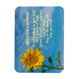 Consejo de un imán de diseño de girasol