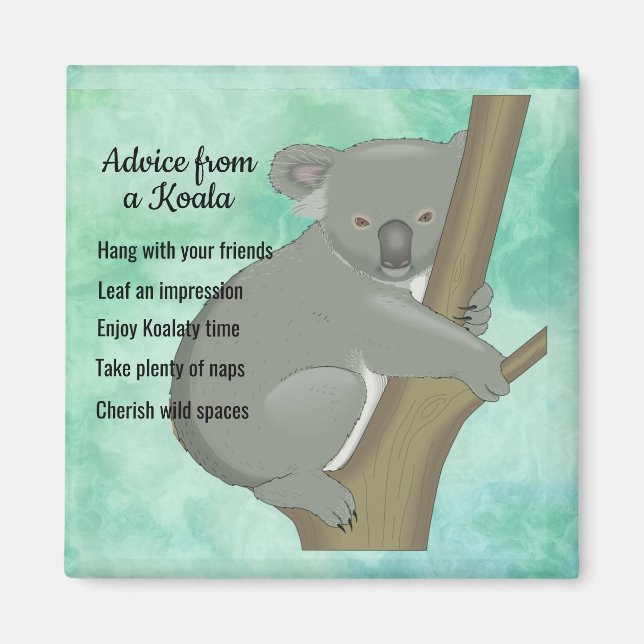 Consejo de un imán de diseño de Koala (Frente)