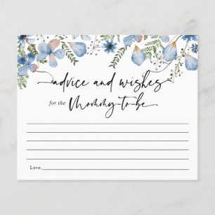 Consejo Floral Azul para la tarjeta de juego Baby 