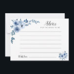 consejo floral azul polvoriento de color agua<br><div class="desc">Un diseño floral sencillo con bonitas flores de color azul. No dude en cambiar los colores y detalles del texto.</div>