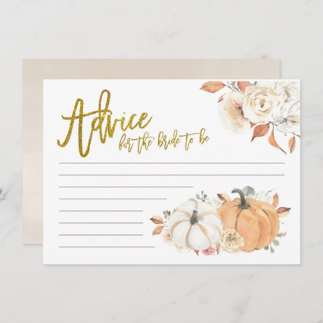 Consejo Floral de calabaza blanca para que la novi (Anverso / Reverso)