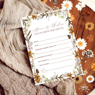 Consejo Floral Para La Novia   Tarjeta de ducha de