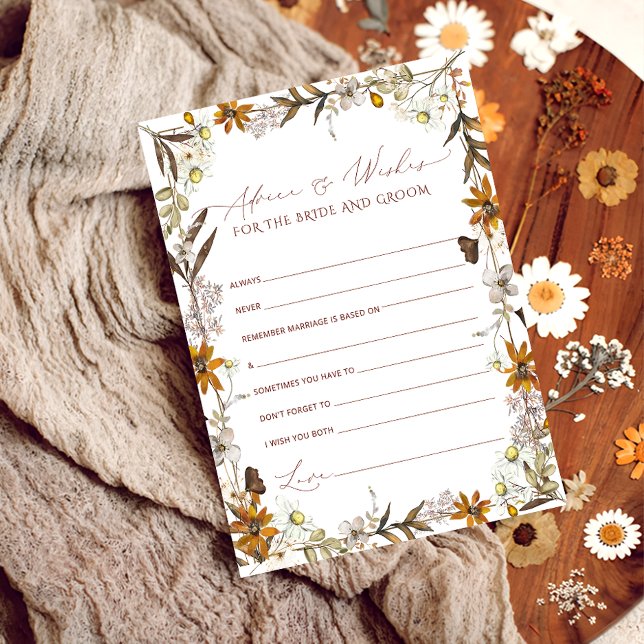 Consejo Floral Para La Novia | Tarjeta de ducha de (Subido por el creador)