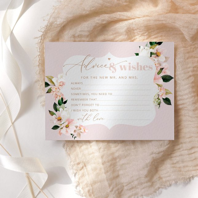 Consejo floral rosa Rubor y tarjetas de novia de d (Subido por el creador)