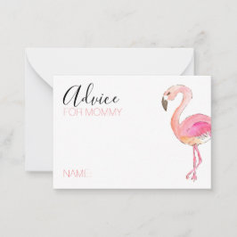 consejo lindo de flamingo para la tarjeta de mamá