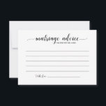 Consejo Matrimonial Para El Nuevo Sr. Y La Sra.<br><div class="desc">Estas tarjetas de consejo matrimonial son la forma perfecta para que los huéspedes puedan aconsejar a la pareja en su boda o en cualquiera de sus eventos bodas.</div>