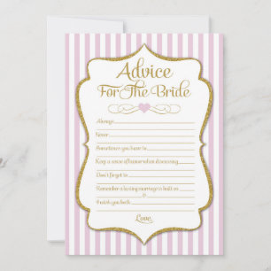Consejo Para El Juego De Ducha De Novias De Oro Ro