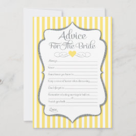 Consejo Para La Ducha Gris Bridal Novia Amarilla