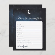 Consejo para la futura tarjeta de juego Baby Showe