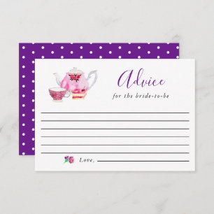 Consejo para la novia del futuro Fiesta del té púr