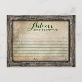 Consejo para la novia | Tarjeta caligráfica rusa