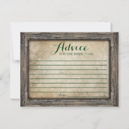 Consejo para la novia | Tarjeta caligráfica rusa