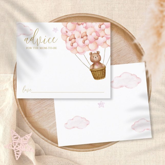 Consejo Para La Tarjeta Baby Shower Rosa De Mamá T (Subido por el creador)