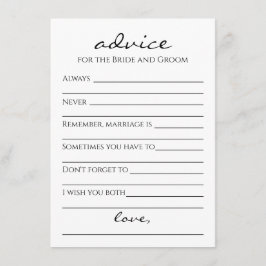 Consejo para la tarjeta Bride & Groom