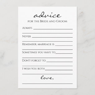 Consejo para la tarjeta Bride & Groom