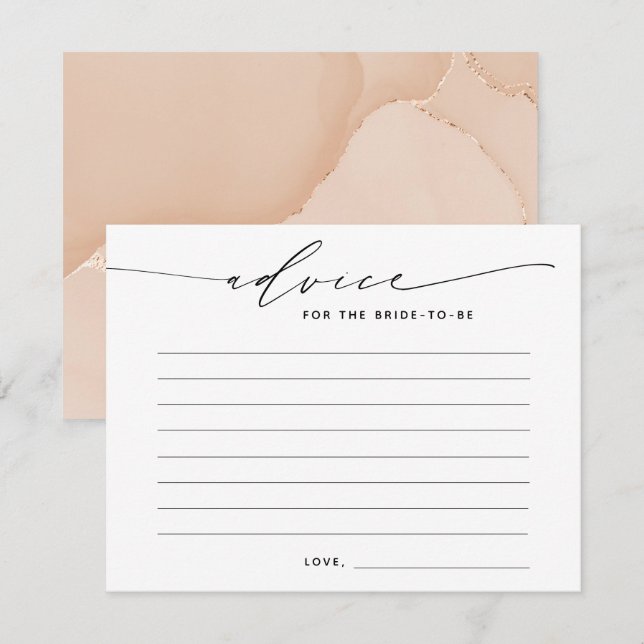 Consejo para la tarjeta de gabinete de escritura e (Anverso / Reverso)