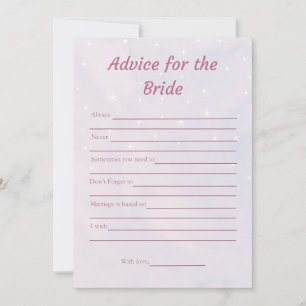 Consejo para la tarjeta de juego Bride Soft Bridal