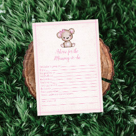 Consejo Para La Tarjeta De Juego De Ducha De Oso D