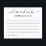 Consejo para la tarjeta de mamá a ser<br><div class="desc">Consejo para la tarjeta de mamá a ser minimalista</div>