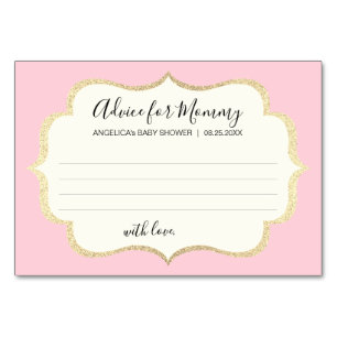 CONSEJO PARA LAS Tarjetas Baby Shower MOMMY Pink G