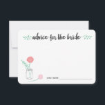 Consejo para las tarjetas de novia | Botánico Maso<br><div class="desc">Recopile consejos para la futura novia con estas dulces tarjetas. Coloque una pila en la entrada del fiesta, deje una en cada lugar o pase por allí. Nuestro diseño botánico de tarro de albañil presenta flores y hojas de color rosa, melocotón y menta, enclavadas en un frasco de vidrio de...</div>