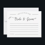 Consejo para las tarjetas de novia y de Groom<br><div class="desc">Añade algo de diversión a tu recepción de bodas y crea recuerdos encantadores al mismo tiempo,  haciendo que tus invitados rellenen tarjetas de consejo - ¡podrías recibir algunas respuestas graciosas o incluso algunos consejos geniales para tu vida como recién casados!</div>