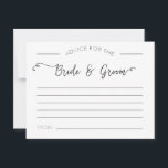 Consejo para las tarjetas de novia y de Groom<br><div class="desc">Añade algo de diversión a tu recepción de bodas y crea recuerdos encantadores al mismo tiempo,  haciendo que tus invitados rellenen tarjetas de consejo - ¡podrías recibir algunas respuestas graciosas o incluso algunos consejos geniales para tu vida como recién casados!</div>