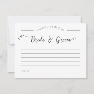 Consejo para las tarjetas de novia y de Groom