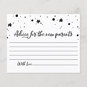 Consejo para los nuevos padres Fiesta de tarjetas 
