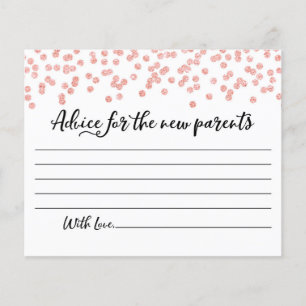 Consejo para los nuevos padres Fiesta de tarjetas 