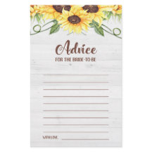 Consejo para que la novia sea una tarjeta de ducha