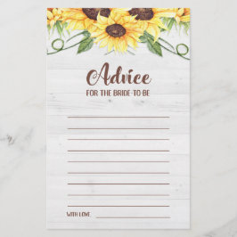 Consejo para que la novia sea una tarjeta de ducha