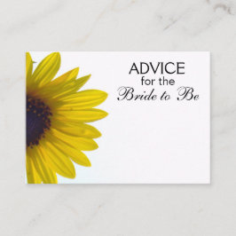 Consejo para que la novia sea una tarjeta girasol 