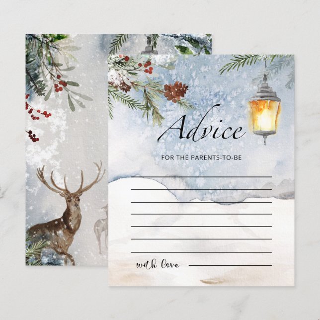 Consejo para que los padres sean una tarjeta (Anverso / Reverso)