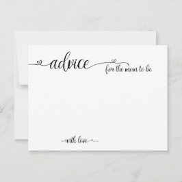 Consejo para que mamá sea tarjetas de Baby Shower