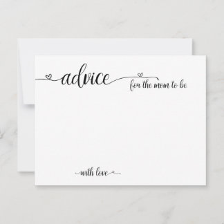 Consejo para que mamá sea tarjetas de Baby Shower