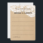 Consejo Rústico de Hidrangeas Boda Floral<br><div class="desc">Haz que tus invitados se llenen de alegría cuando descubran estas adorables tarjetas con flores de hortensias pidiendo consejo para la nueva pareja. Consulta nuestra tienda para más invitaciones e ideas para el boda</div>