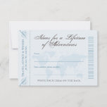 Consejo y deseos de viaje Aventura con tarjeta de<br><div class="desc">Consejos de viaje y deseos para las nuevas tarjetas de consejo de Boda o ducha de novia inspiradas en Vintage Map Boarding Pass y diseños antiguos del globo, perfecto para una boda de destino o para una recepción o fiesta con temas de viaje con colores azul y marrón para un...</div>