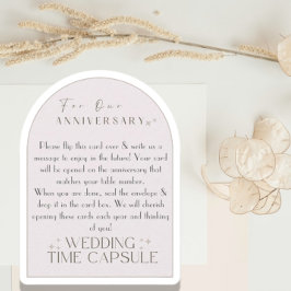 Consejos Cápsula de tiempo del Boda de la tarjeta de consej