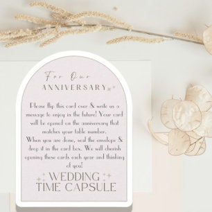 Consejos Cápsula de tiempo del Boda de la tarjeta de consej